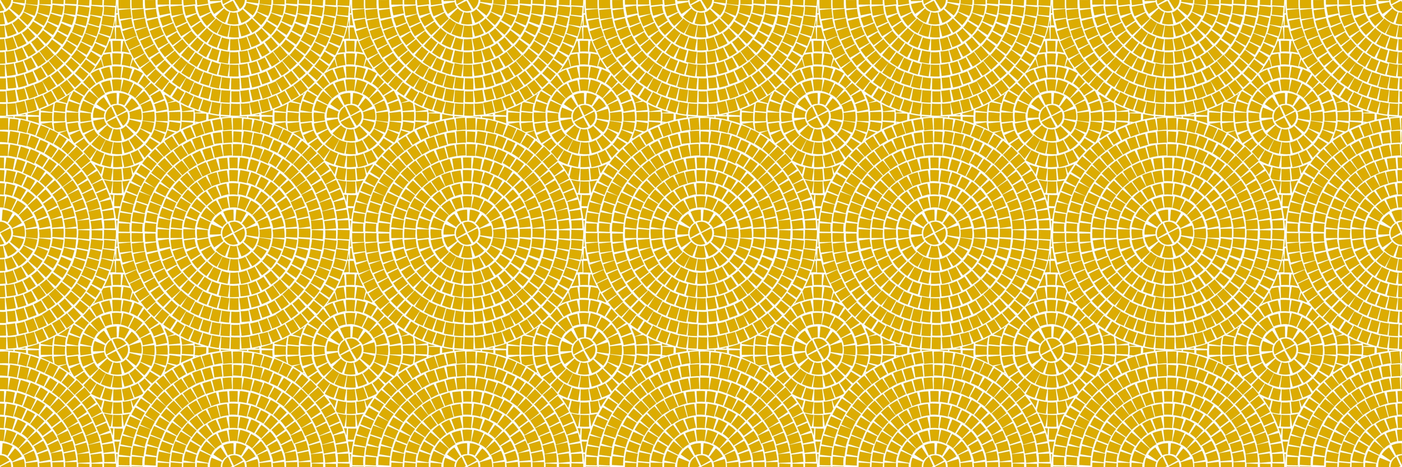Waschbecken-Rückwand-Retro-Grafik Gelb Grauweiß Muster