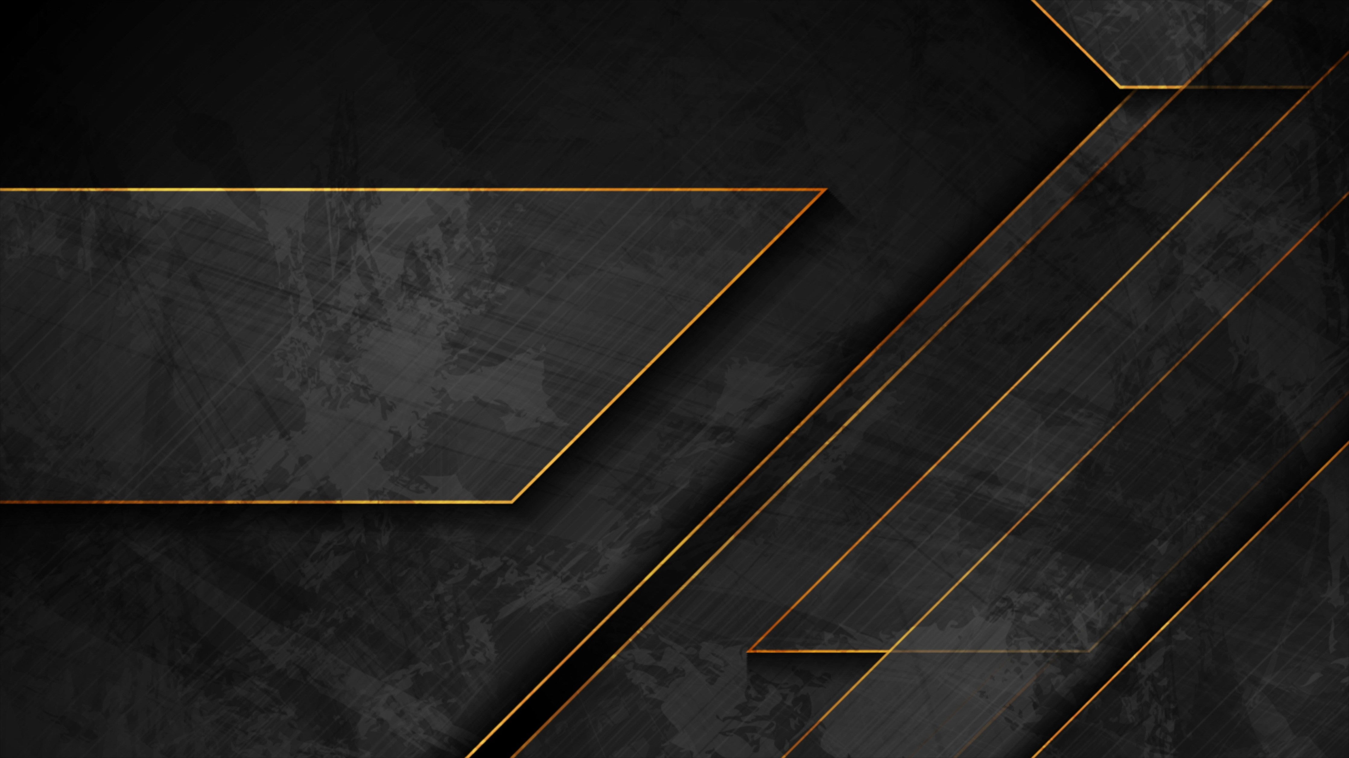 Waschbecken-Rückwand-Schwarzes Gold Linien Abstract Design