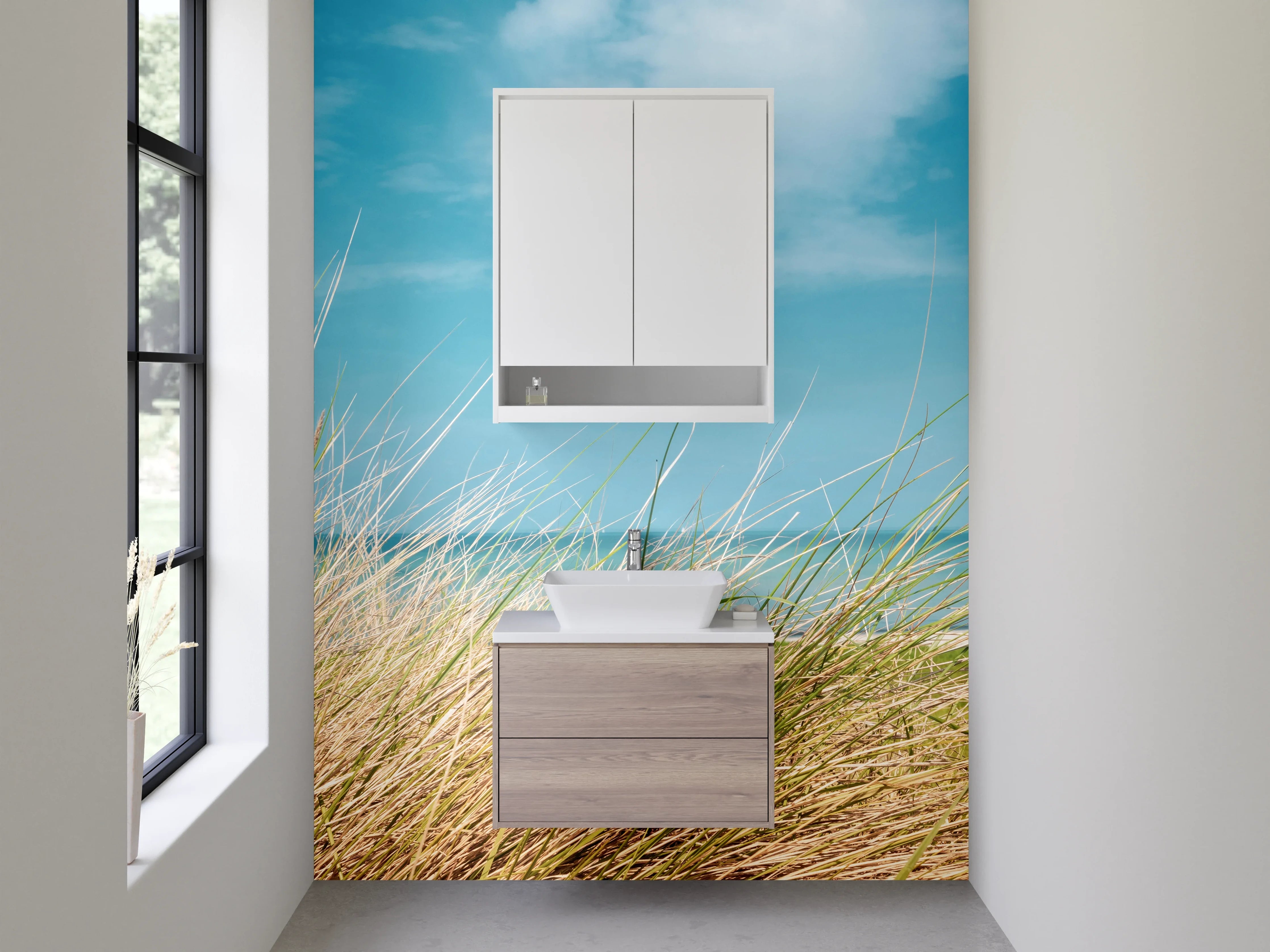 Waschbecken-Rückwand - Strand & Meer Naturmotiv