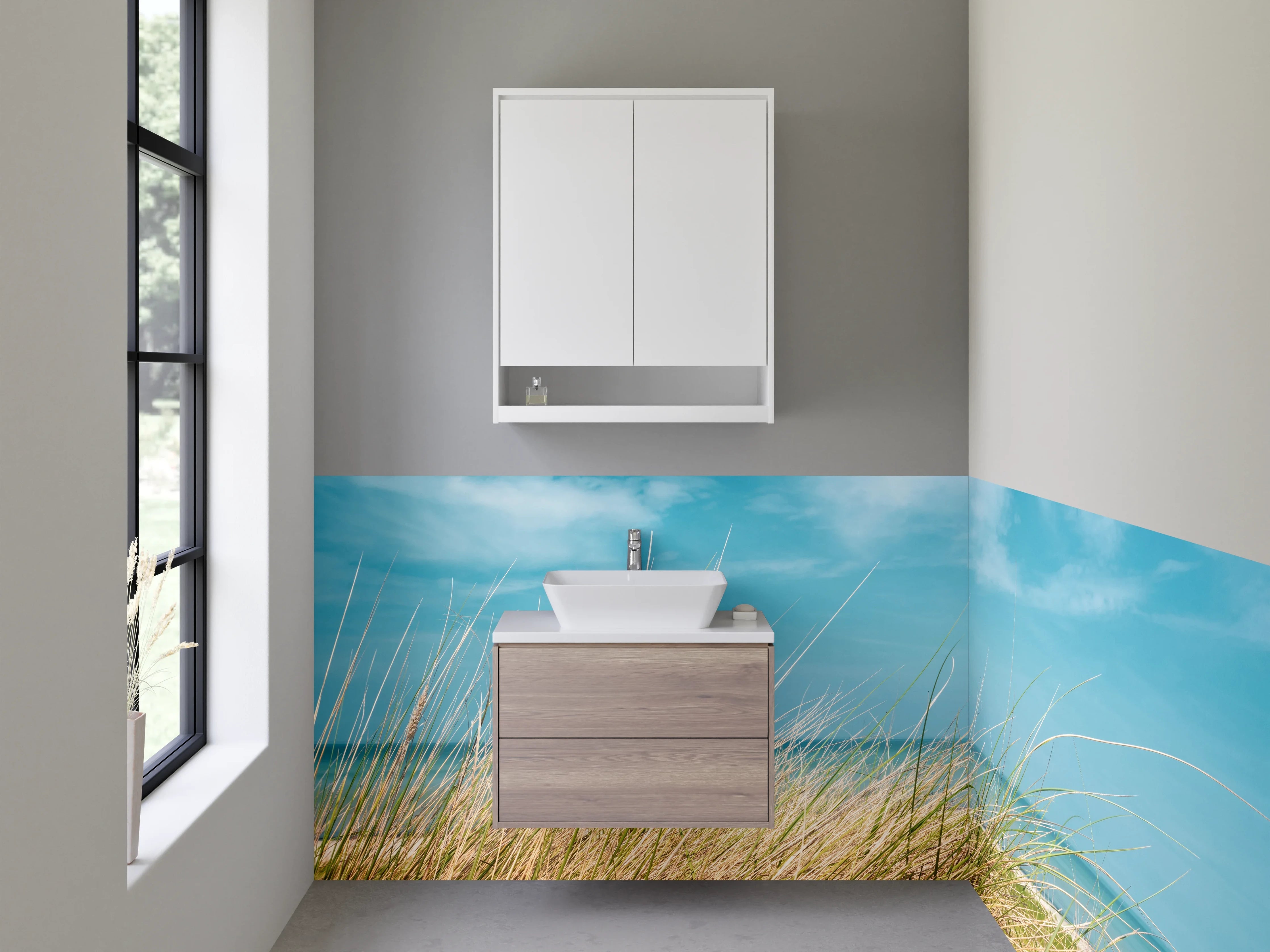 Waschbecken-Rückwand - Strand & Meer Naturmotiv