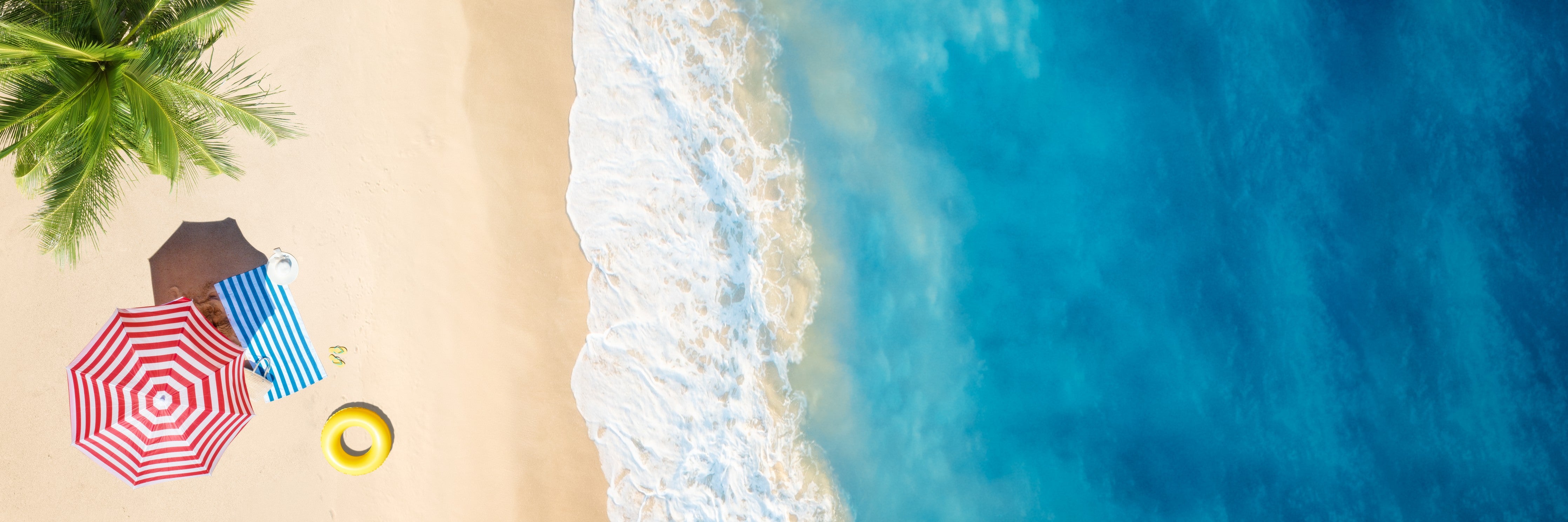 Waschbecken-Rückwand-Strand und Meer Sommerfeeling Poster