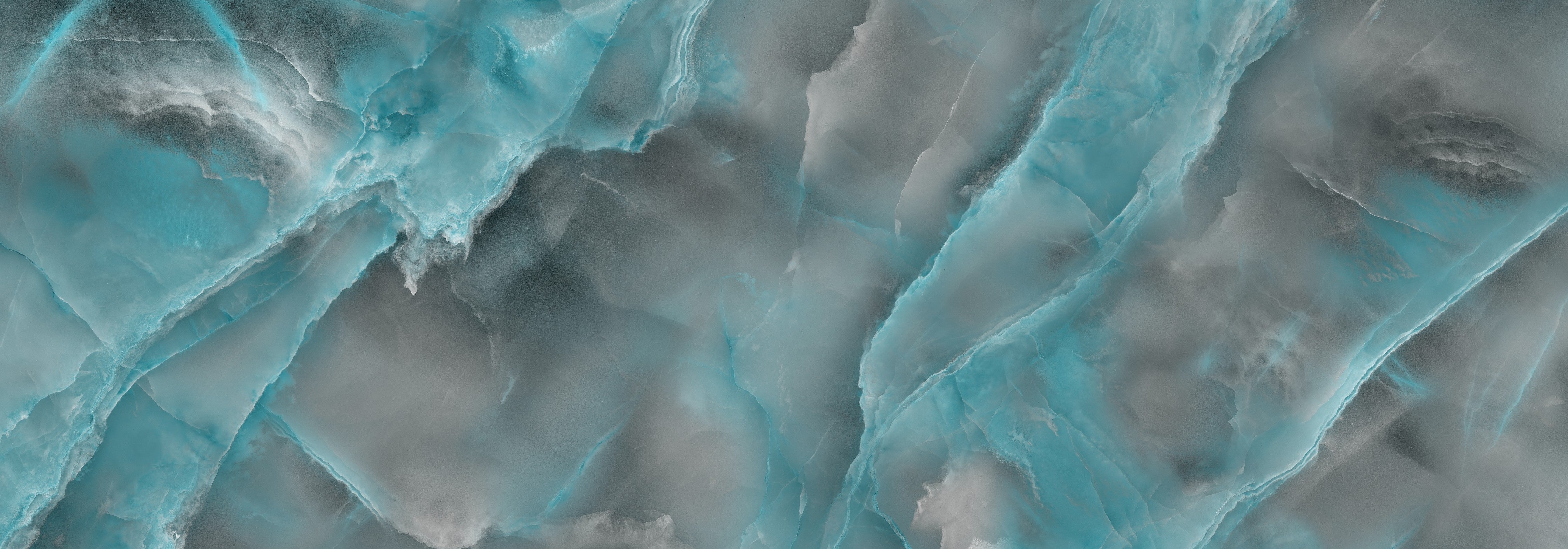 Waschbecken-Rückwand-Türkisgrauer Marmor Look