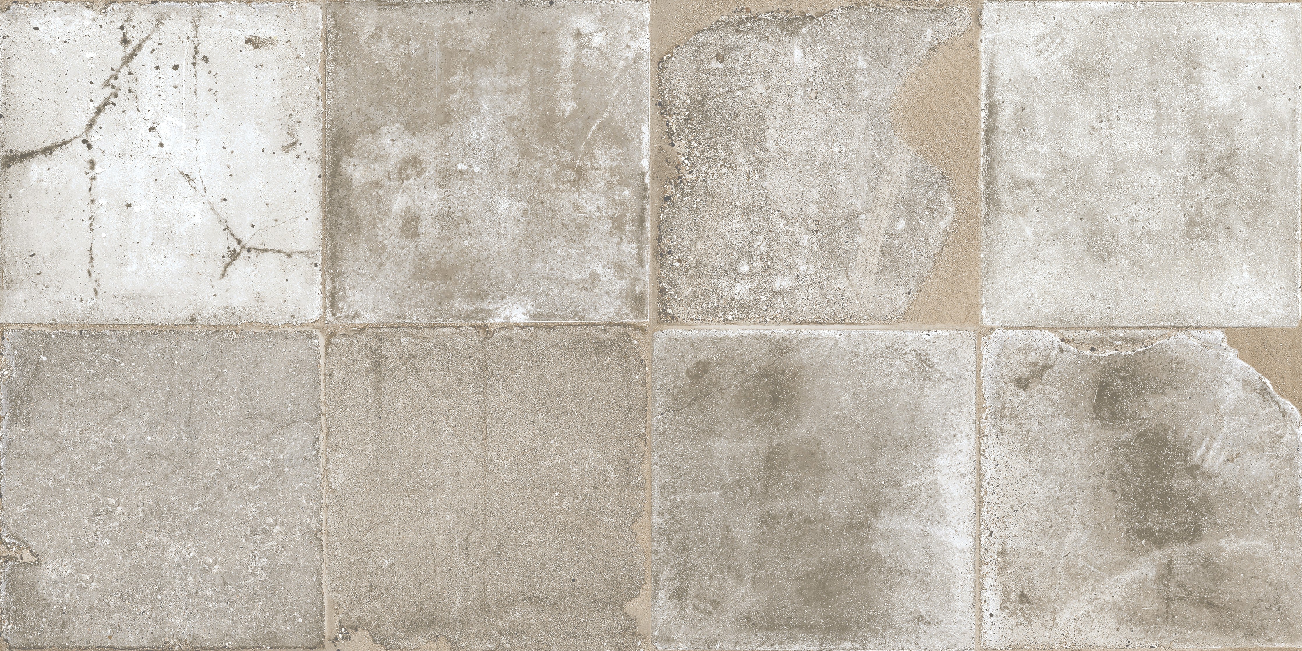 Waschbecken-Rückwand-Vintage Beton Fliesenoptik Weiß-Grau