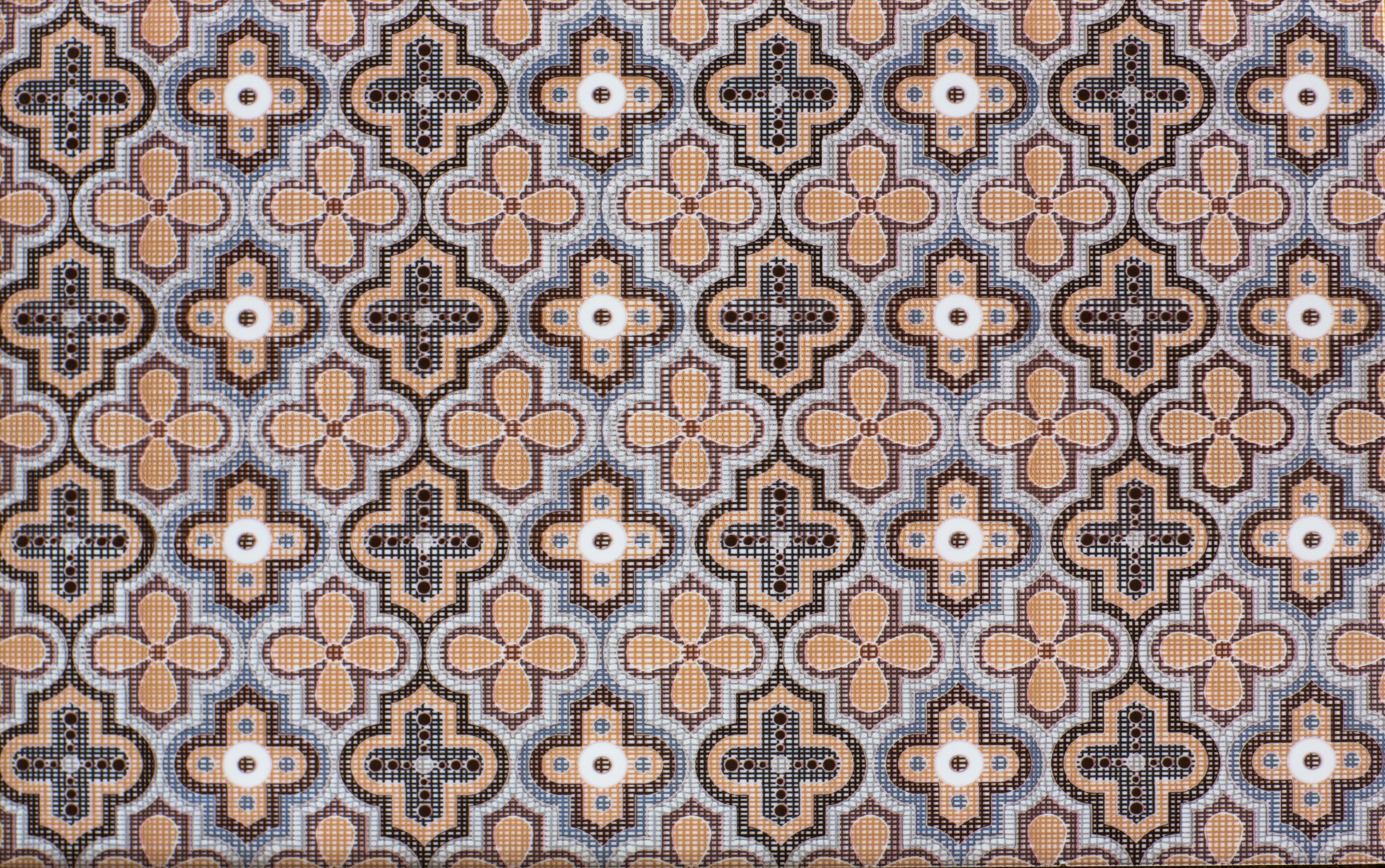 Waschbecken-Rückwand-Vintage Mosaikfliesen Braun Beige Grau Weiß