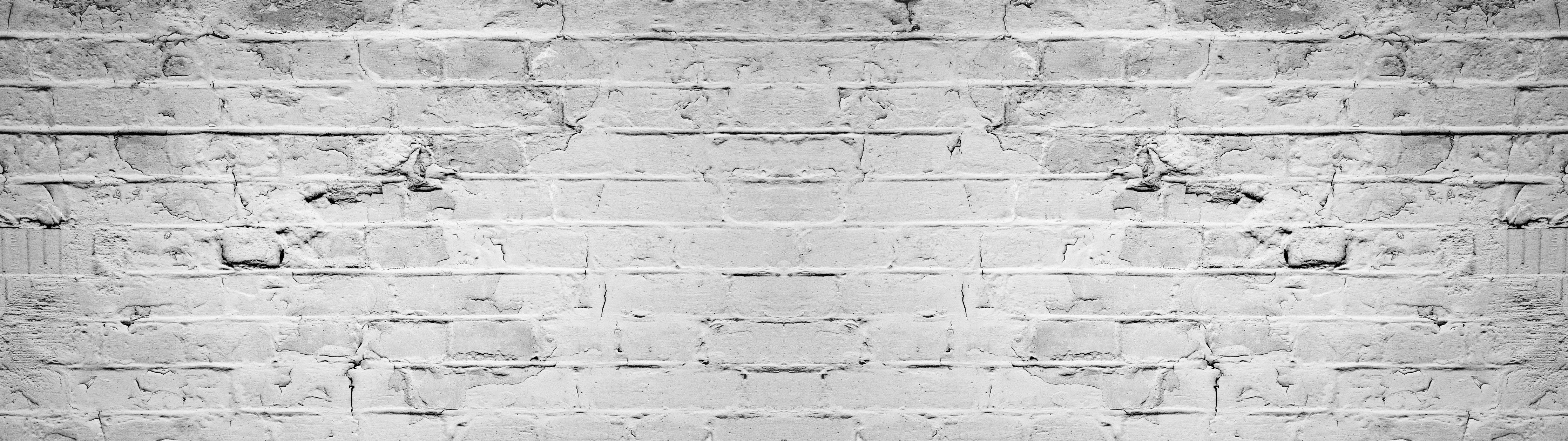 Waschbecken-Rückwand-Weiße Backsteinwand Vintage-Optik