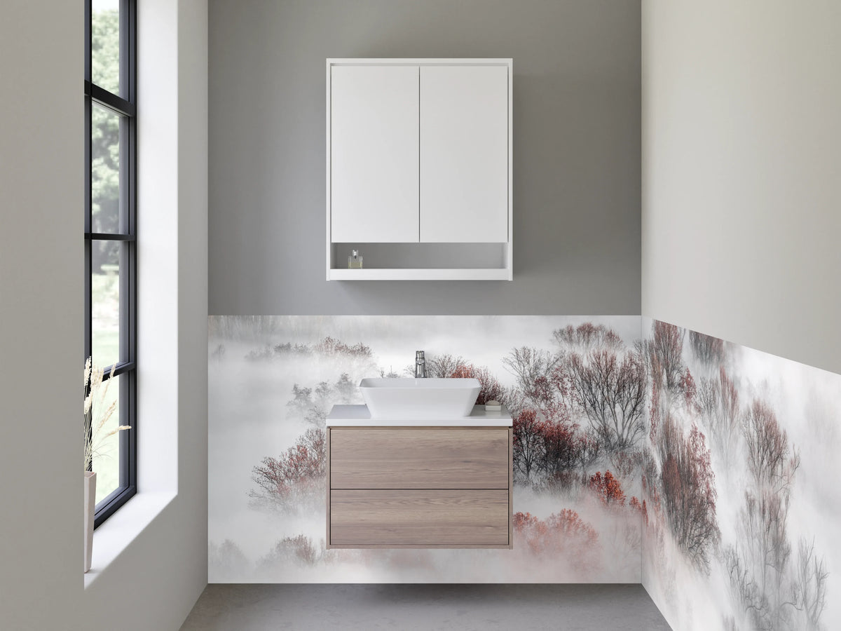 Waschbecken-Rückwand - Weiße Leinwand für dein Bad