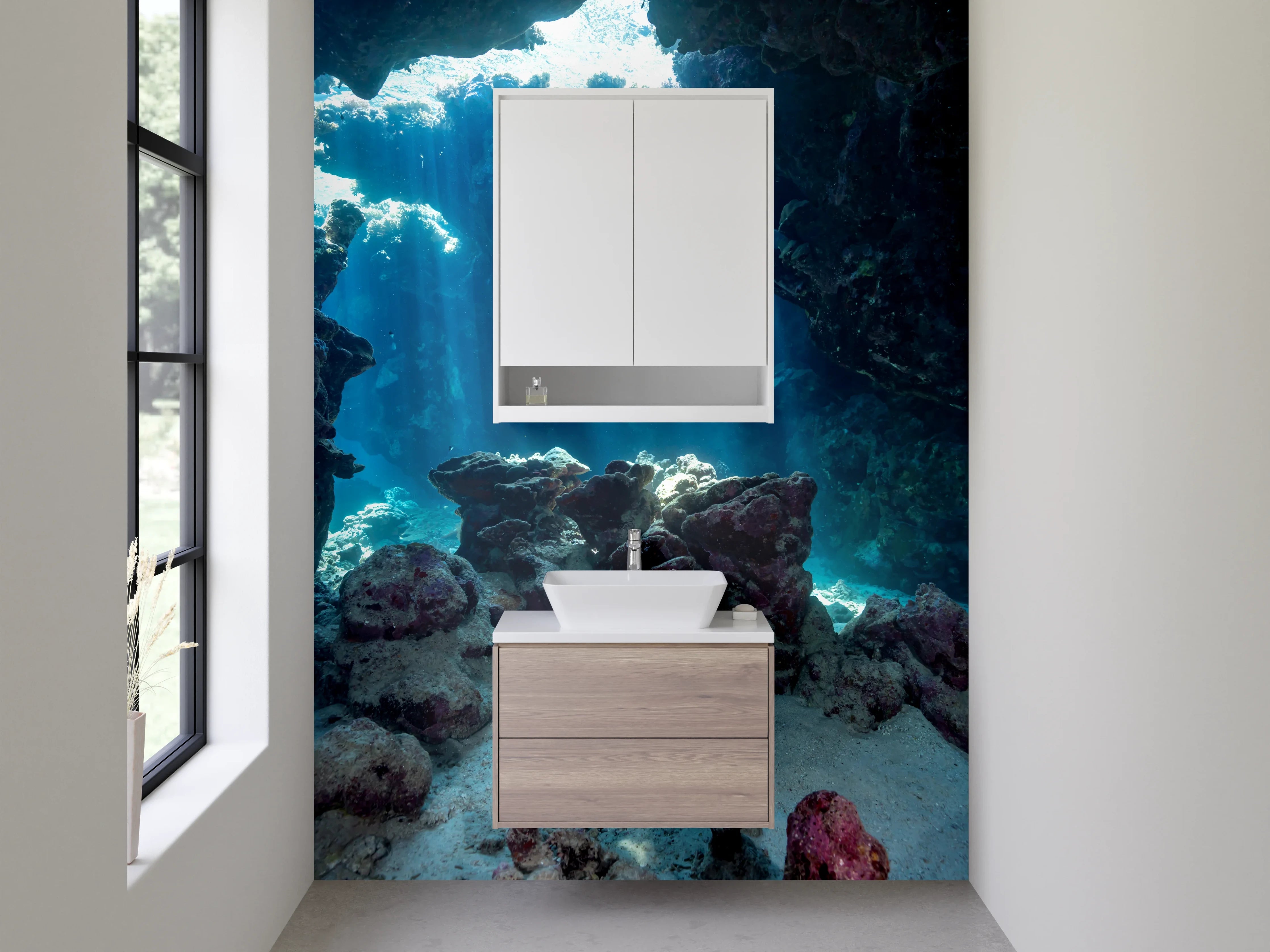 Waschbecken-Rückwand - Weiße Wasserwunder: Lichtblicke in deiner Badgestaltung