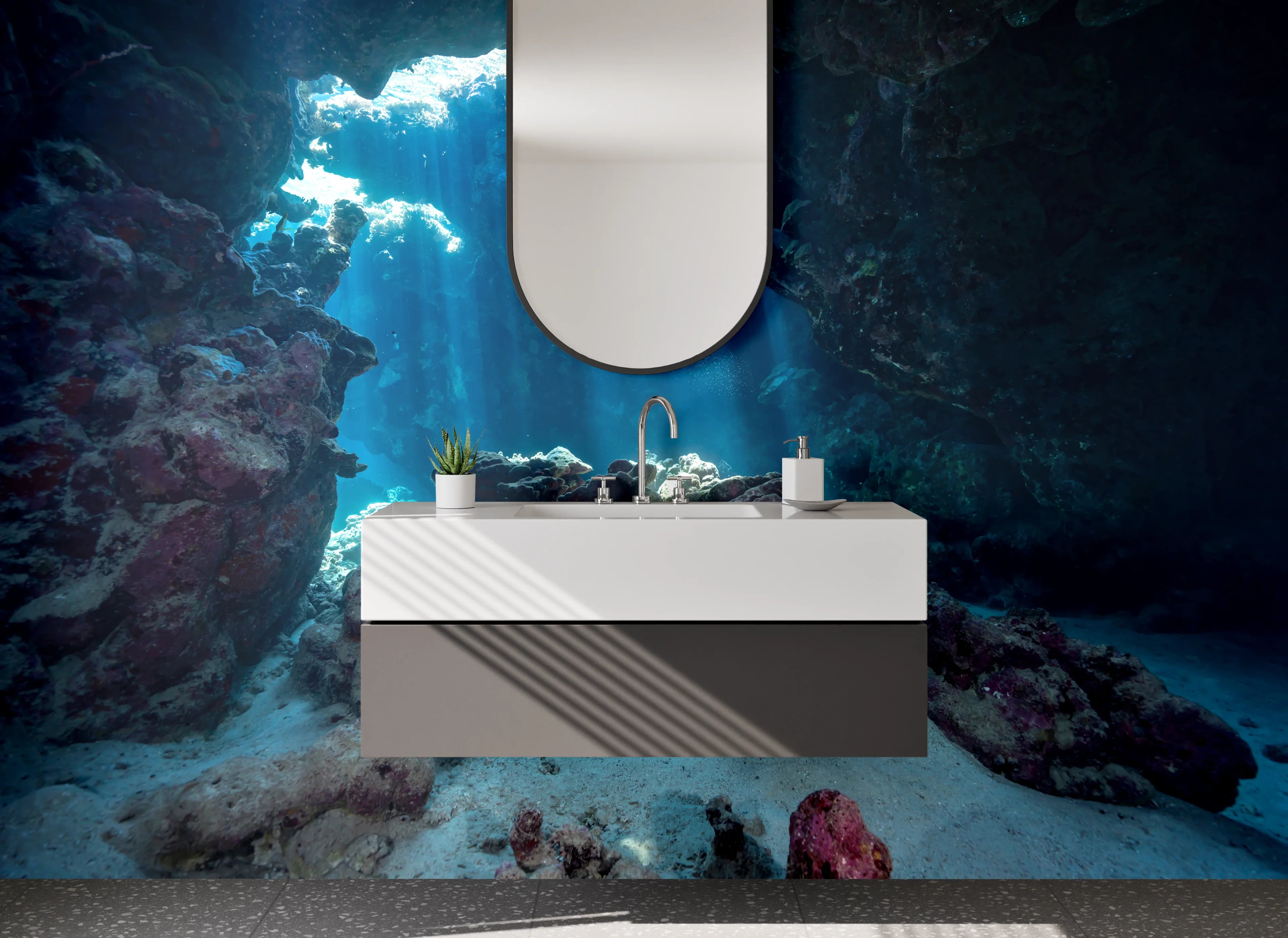 Waschbecken-Rückwand - Weiße Wasserwunder: Lichtblicke in deiner Badgestaltung
