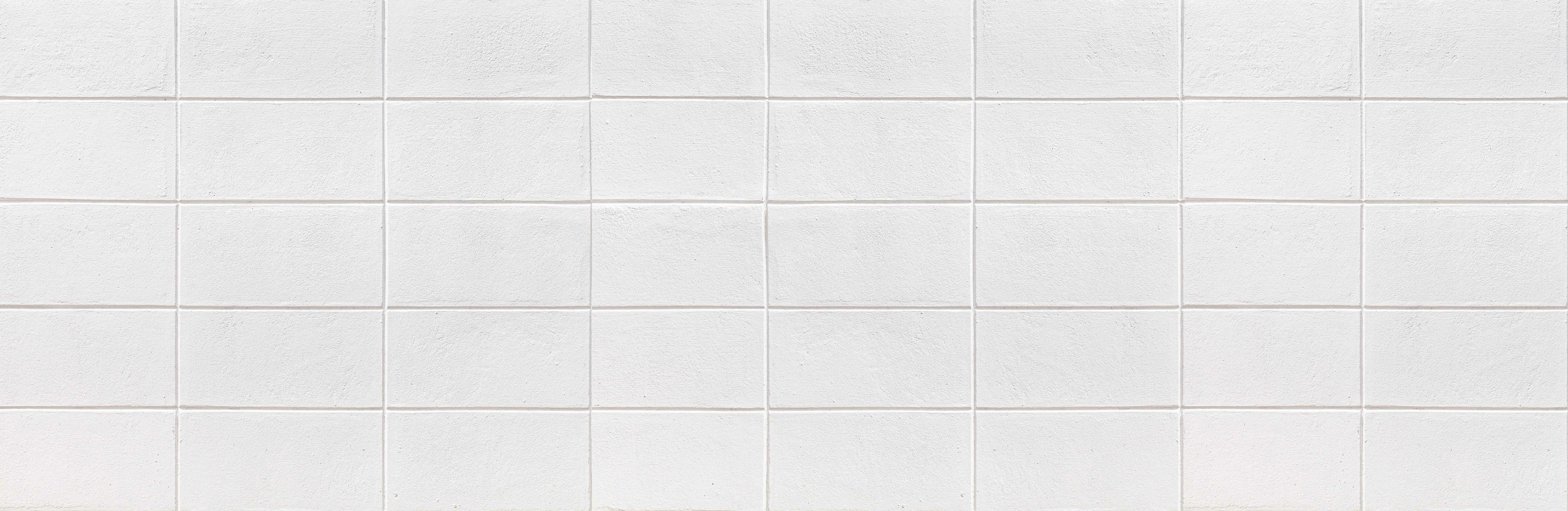 Waschbecken-Rückwand-Weiße matte Fliesenoptik minimalistisch