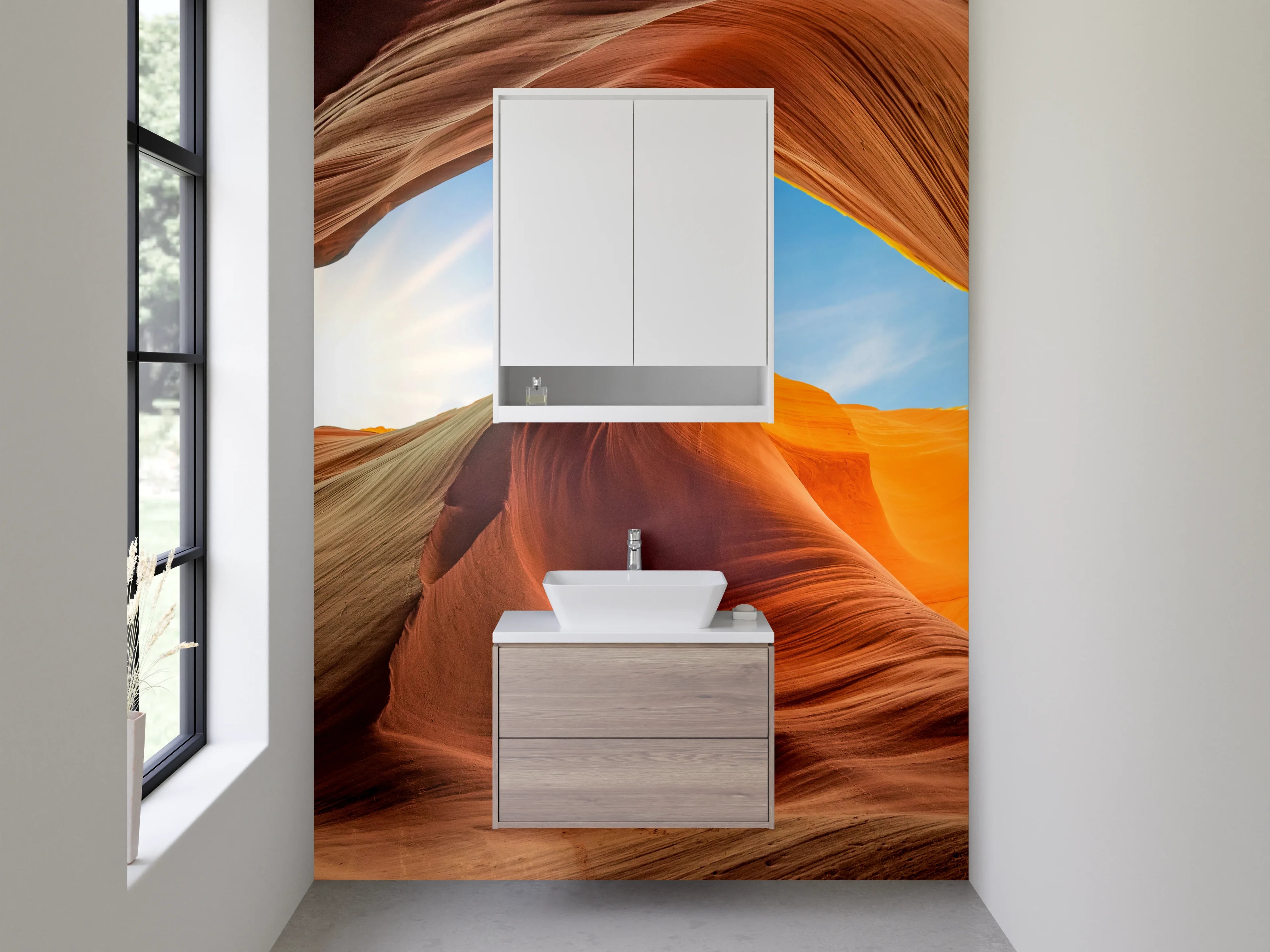 Waschbecken-Rückwand - Wunderbare Felsformationen in Antelope Canyon