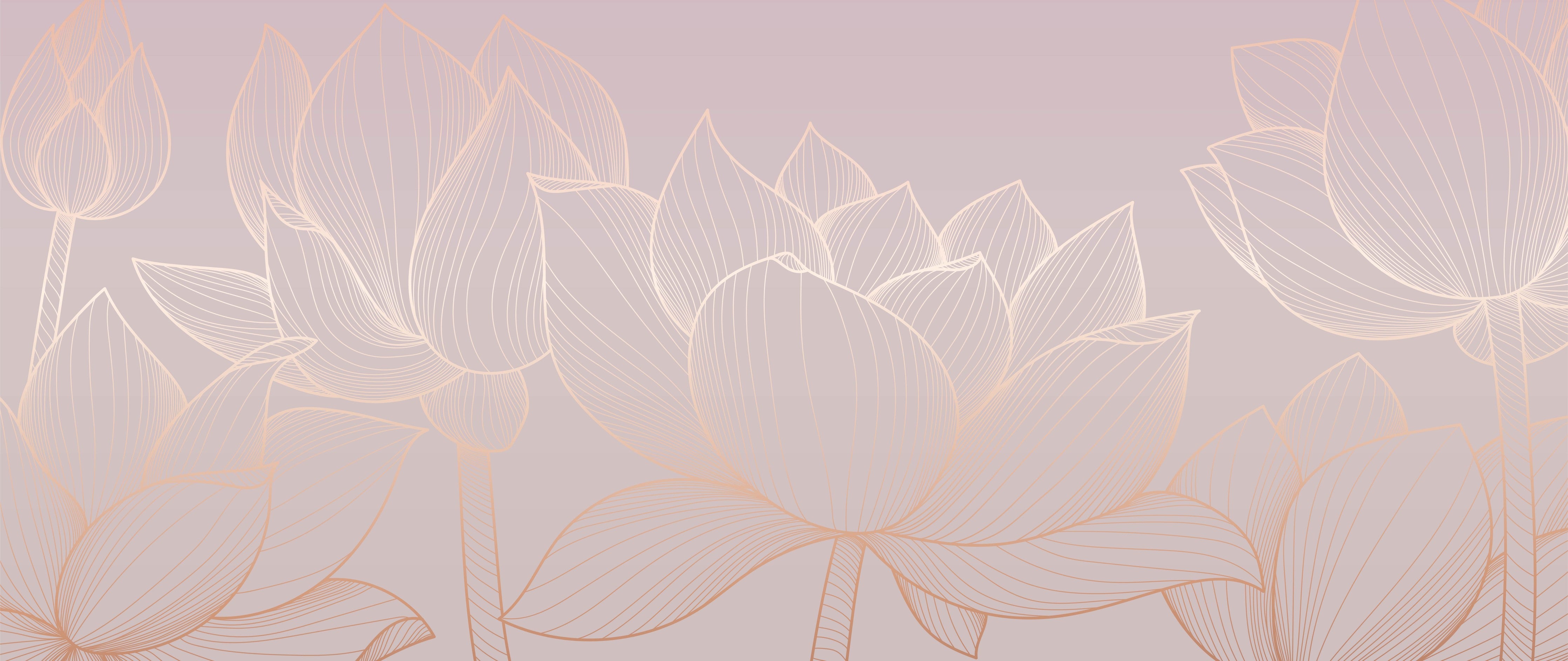 Waschbecken-Rückwand-Zarte Lotus Lineart auf Pastellrosa