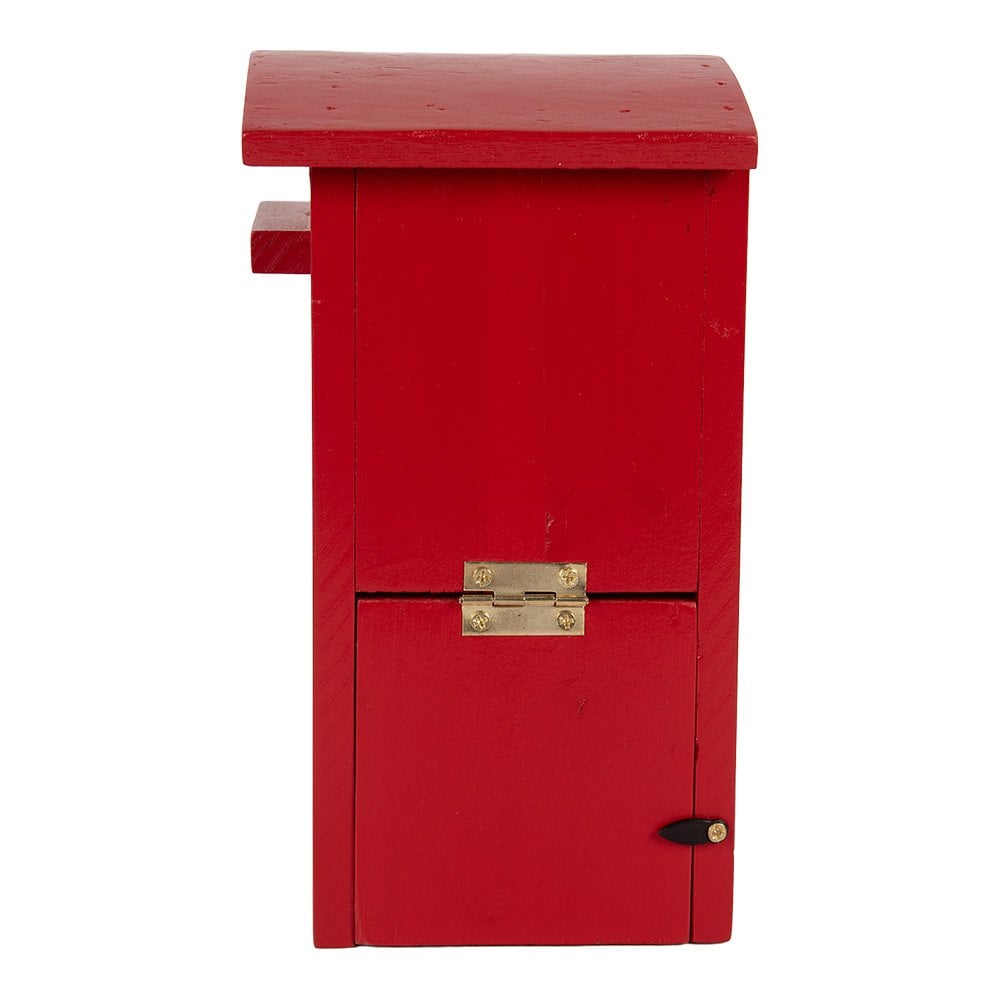 Vogelhaus 14x12x21 cm rotes Holz