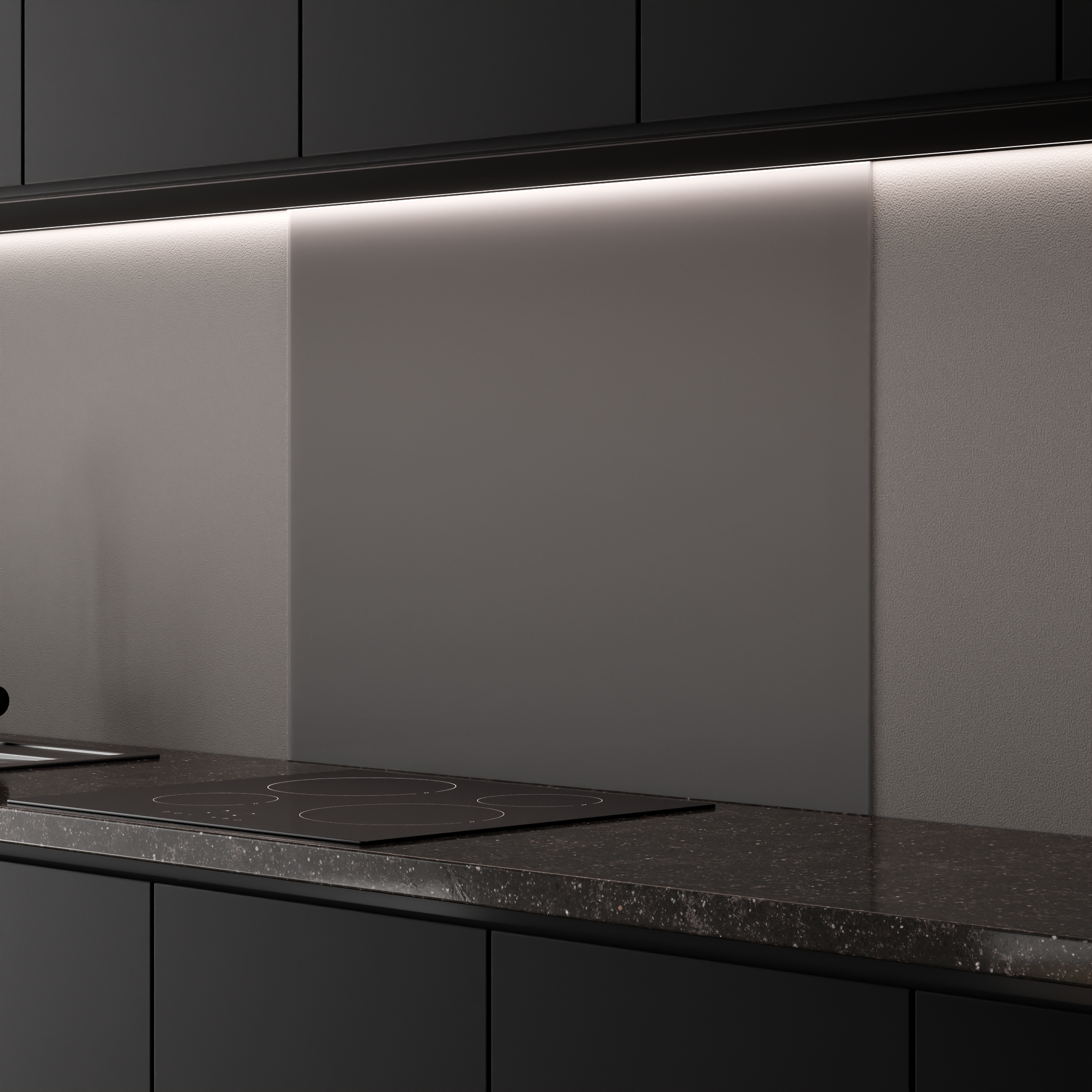 Spritzschutz - Milchglas