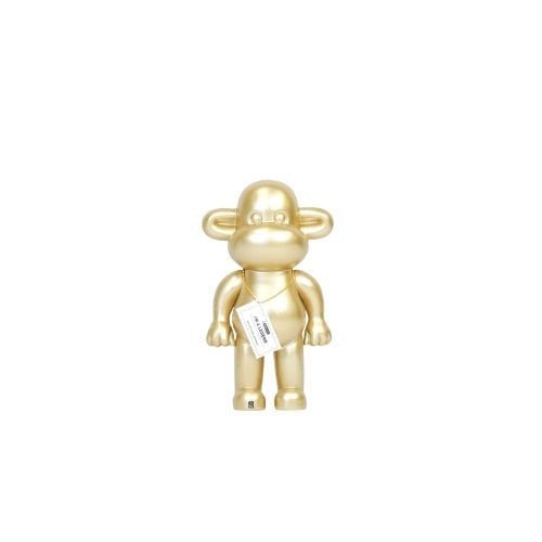 Ornament - Affenfigur 'The Legend'- Polyresin - Gold - 20,5x13,5x35 cm