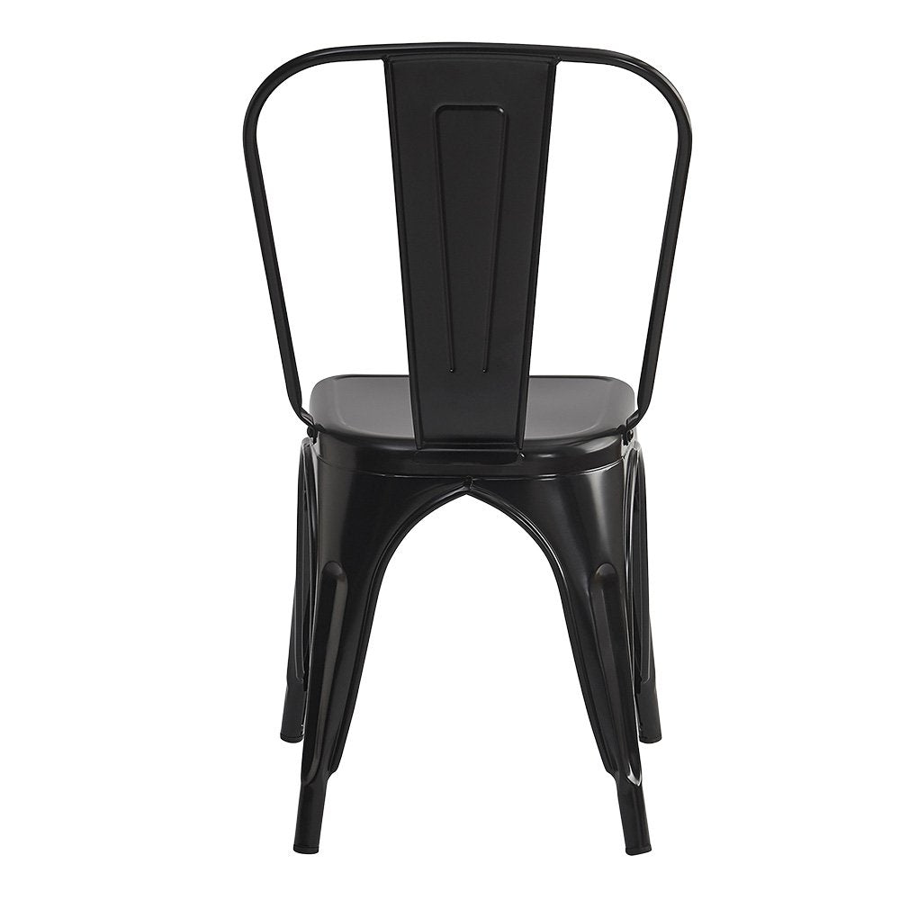 Esszimmerstuhl 43x45x85 cm Schwarzes Metall