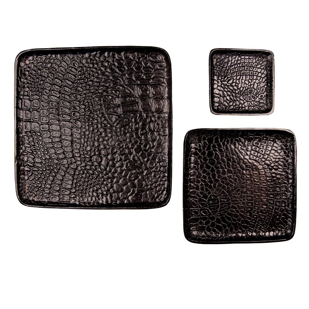 Tablett (3er-Set) 36x36x2 / 26x26x2 / 15x15x2 cm