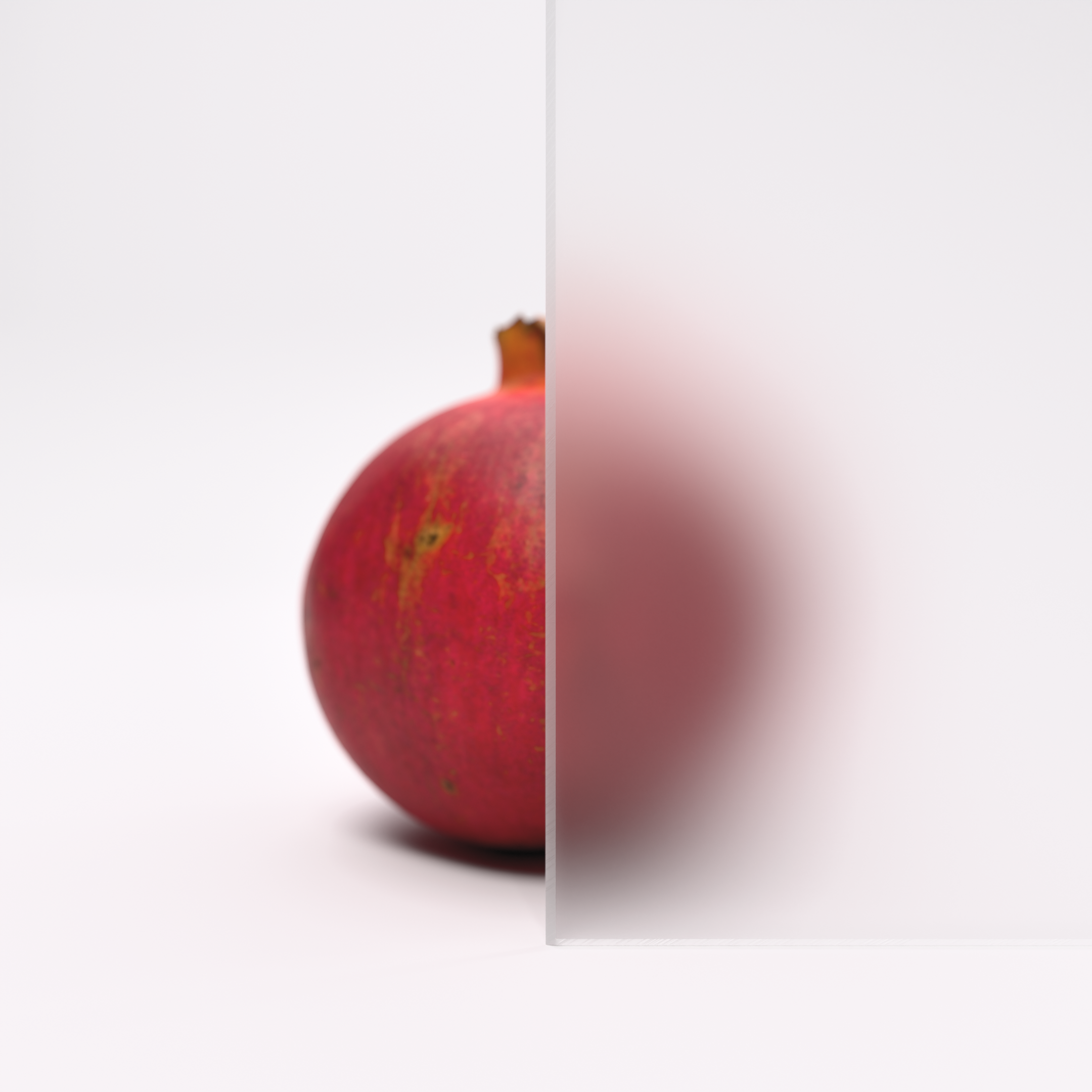 Spritzschutz - Milchglas