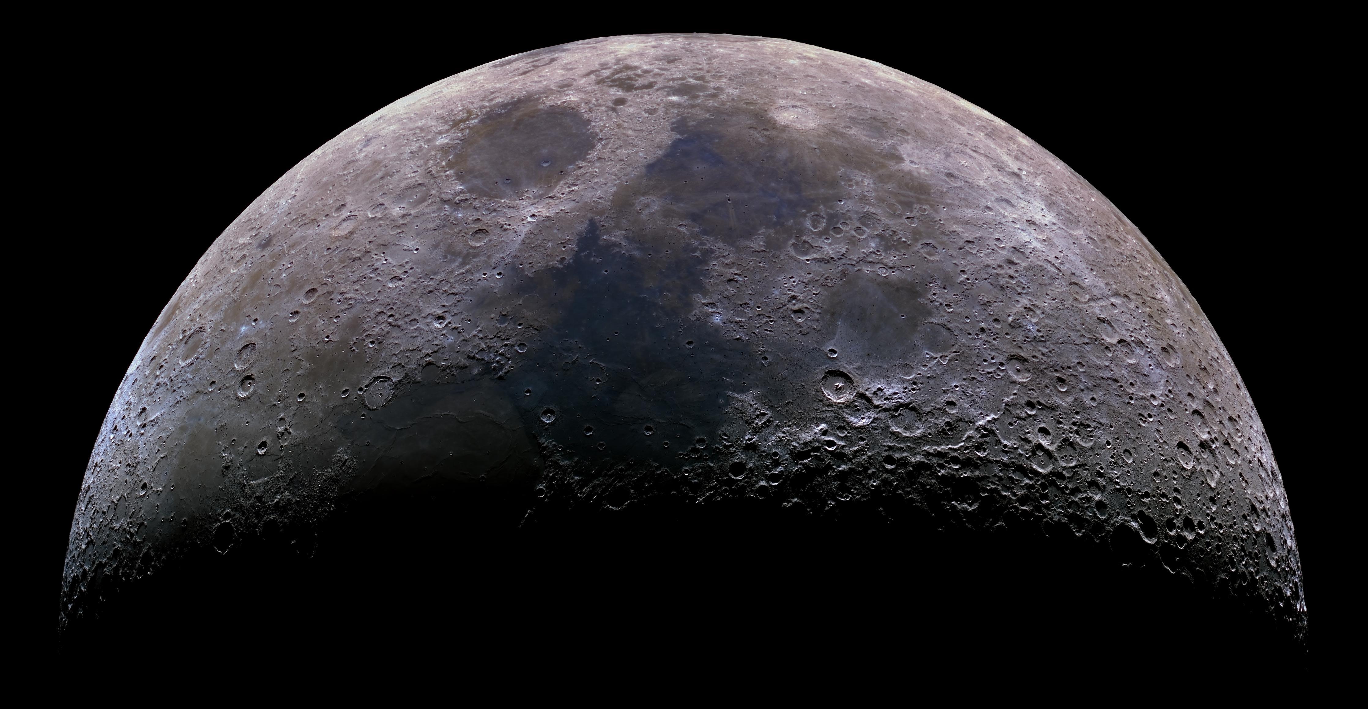 Spritzschutz - Detailreiches Bild einer Mondsichel