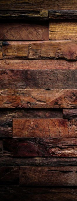 Duschrückwand - Dunkle Holztextur