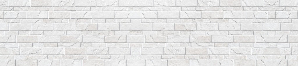 Küchenrückwand - Weiße moderne Steinwand