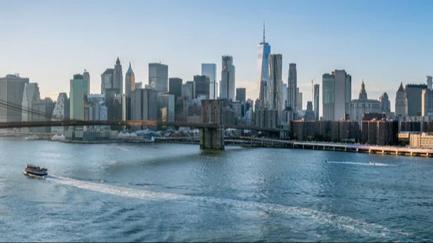 Küchenrückwand - Skyline von New York City - Brooklyn Bridge