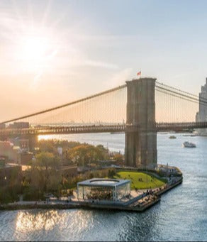 Küchenrückwand - Skyline von New York City - Brooklyn Bridge