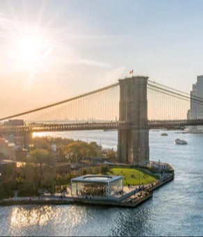 Küchenrückwand - Skyline von New York City - Brooklyn Bridge