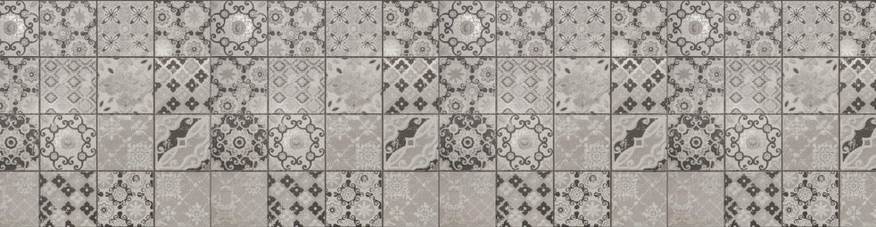 Küchenrückwand - Graue Fliesenmuster