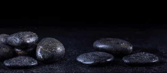 Küchenrückwand - Zen - Schwarze Steine