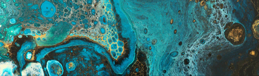 Küchenrückwand - Bläulicher Marmor