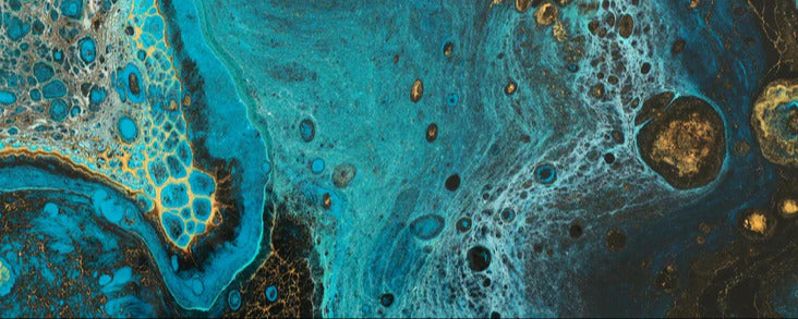 Küchenrückwand - Bläulicher Marmor