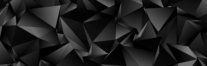 Küchenrückwand - Abstrakte Schwarze 3D Dreiecke