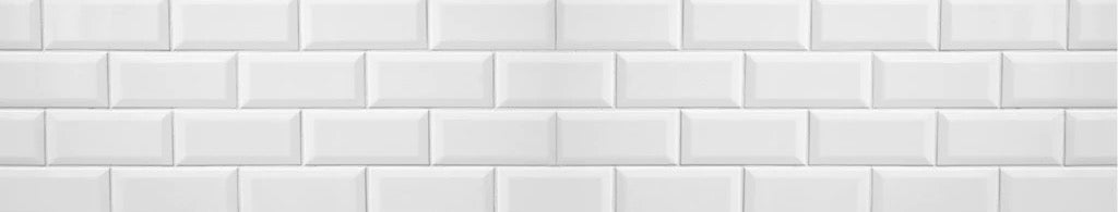 Küchenrückwand - Weiße Fliesen Fliesenspiegel