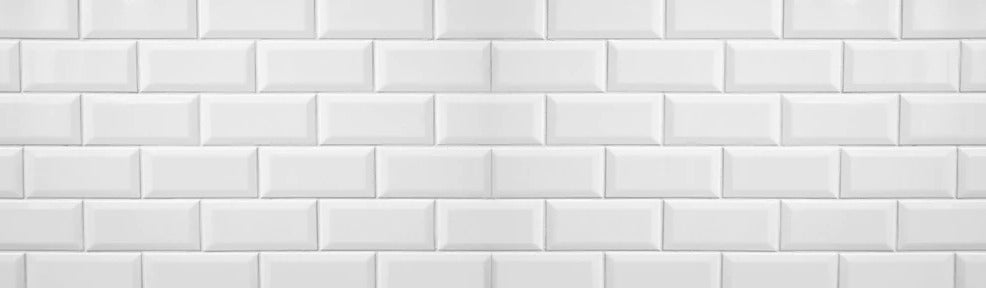 Küchenrückwand - Weiße Fliesen Fliesenspiegel