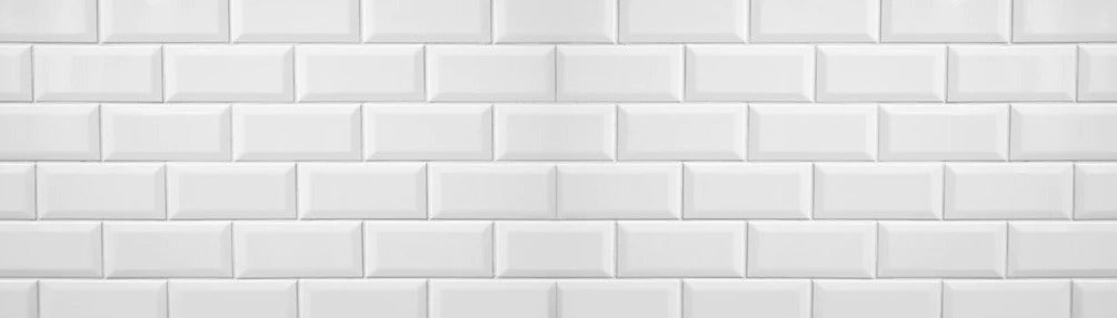 Küchenrückwand - Weiße Fliesen Fliesenspiegel