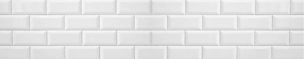 Küchenrückwand - Weiße Fliesen Fliesenspiegel