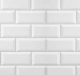 Küchenrückwand - Weiße Fliesen Fliesenspiegel