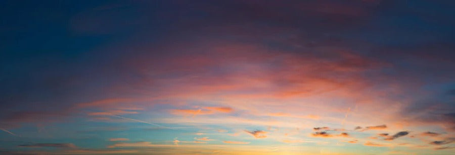 Küchenrückwand - Himmelspanorama bei Sonnenuntergang