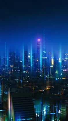 Küchenrückwand - Drahtloses Netzwerk und Verbindung Stadt