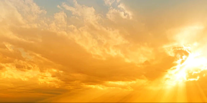 Küchenrückwand - Schöner Blick auf Sonnenuntergang