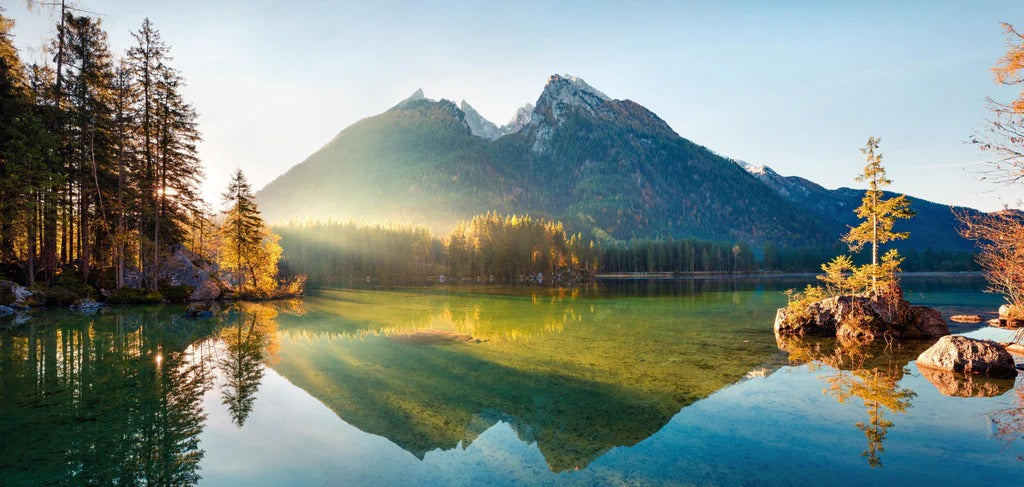 Küchenrückwand - Sonnenaufgang am Hintersee