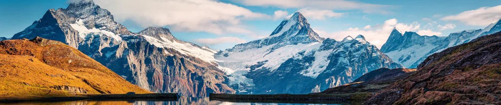 Küchenrückwand - Panoramablick auf Bachalpsee