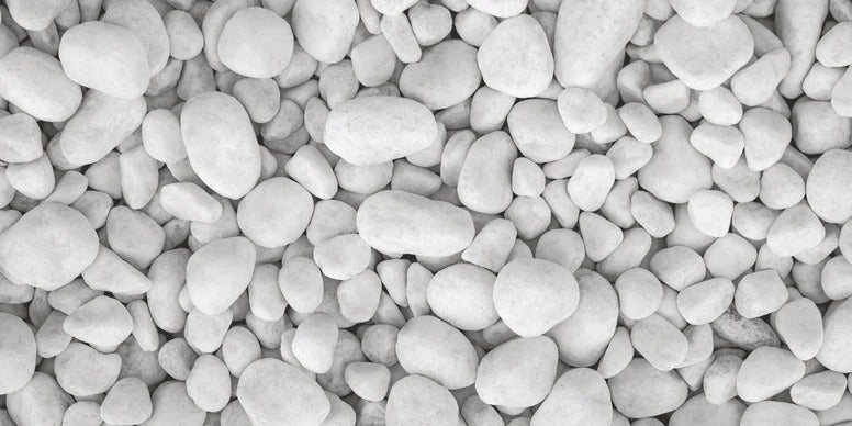 Küchenrückwand - Weißer Kieselstein