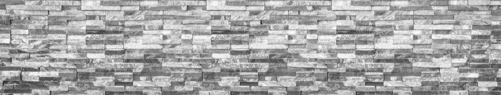 Küchenrückwand - Graue moderne Ziegelwand