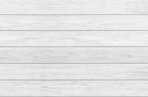 Küchenrückwand - Horizontale weiße Holztextur