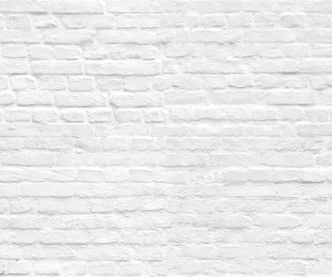 Küchenrückwand - Weiße nahtlose Backsteinmauer