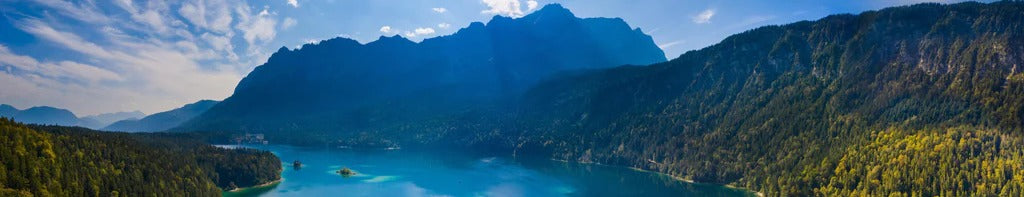 Küchenrückwand - Eibsees mit der Zugspitze im Hintergrund