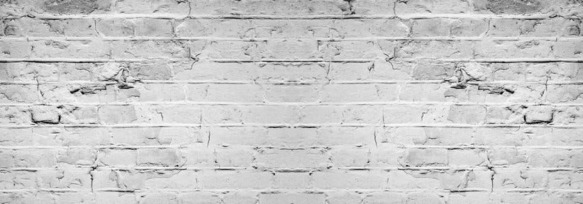 Küchenrückwand - Weiß grau beschädigte Backstein Wand