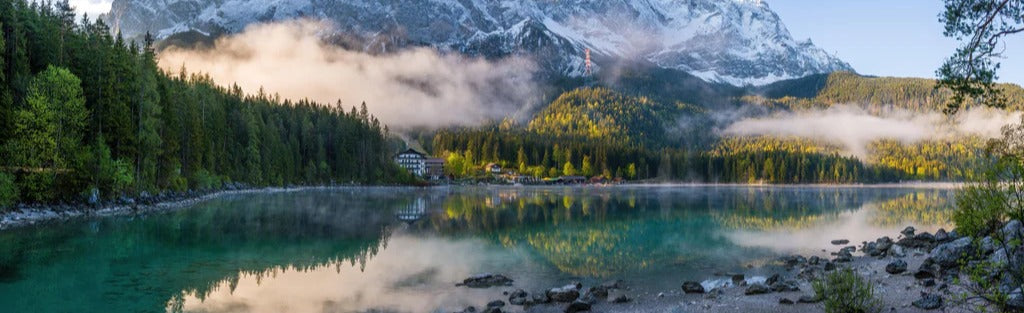 Küchenrückwand - Panoramablick auf die Zugspitze