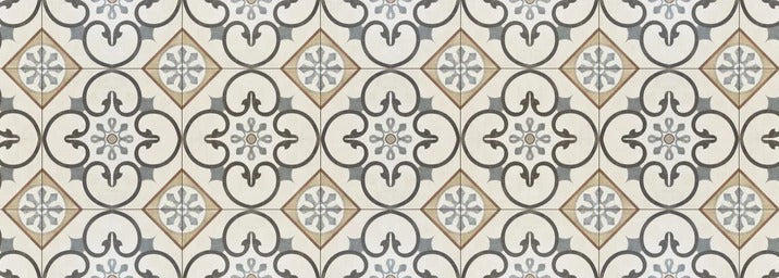 Küchenrückwand - Nahtlose beige graue Fliesen